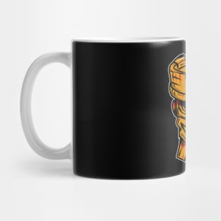 Smiling Graphic Tiki Mug